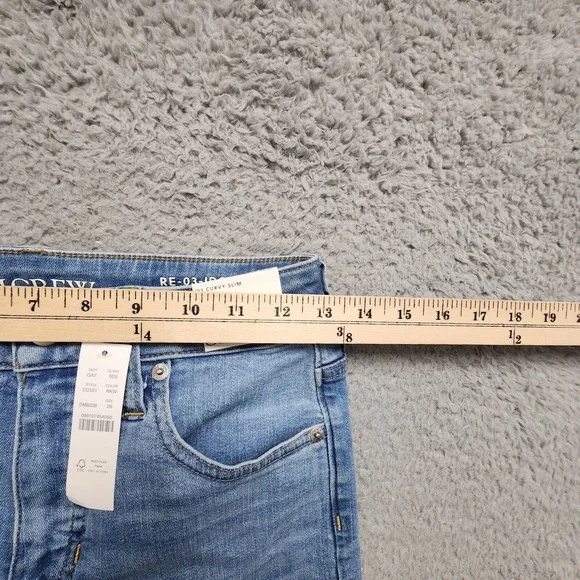 J Crew Slim Straight Jean Curvy Super Stretch Womens 26 Light‎ Wash NEW w/ Tag - Picture 13 of 16